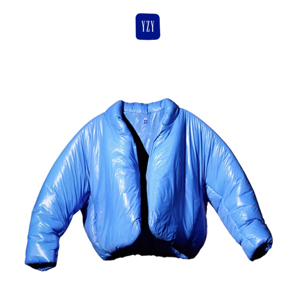 Yeezy GAP Round Jacket M Kanye Ye West puffy blue puffer